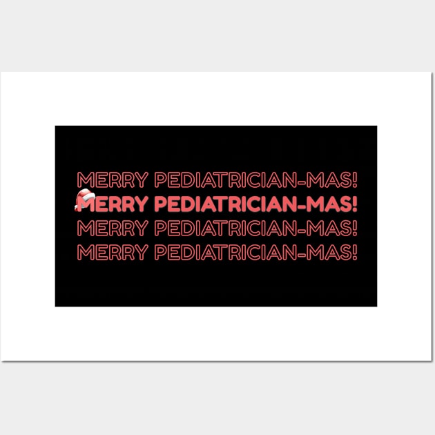 Merry Christmas pediatric doctor Wall Art by MedicineIsHard